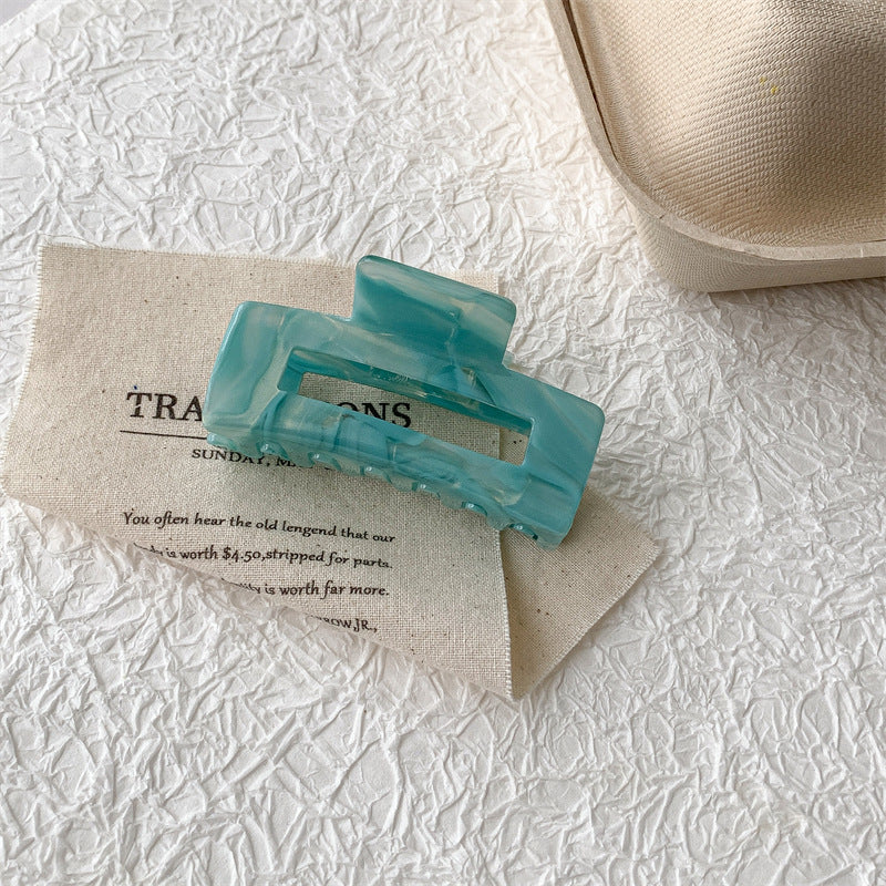 Women's Casual Simple Style Color Block Acetic acid sheets Hollow Out Hair Claws