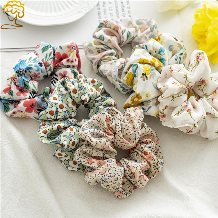 fashion flower cloth hair tie 1 piece