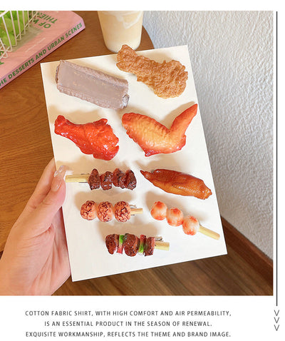 cute food alloy resin hair clip 1 piece