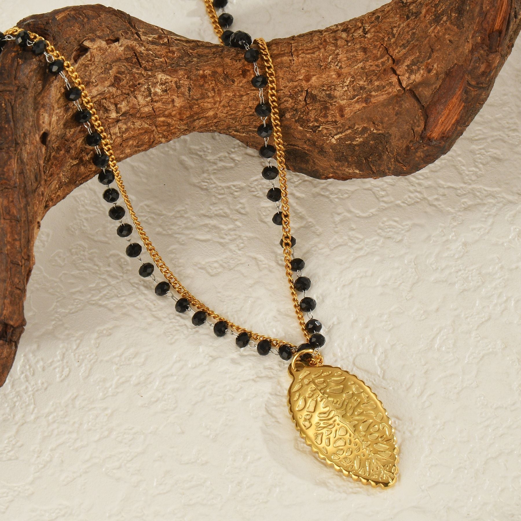 Jewelry Elegant Lady Cross Leaf Starfish 304 Stainless Steel Plating Necklace