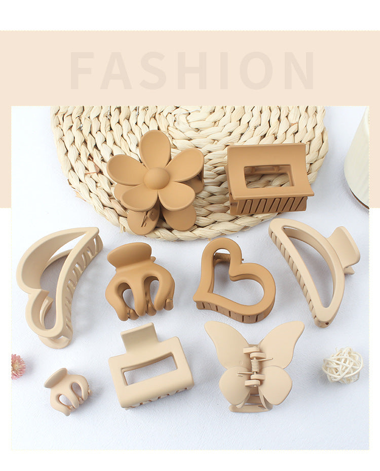 fashion geometric plastic resin stoving varnish hair claws 1 piece