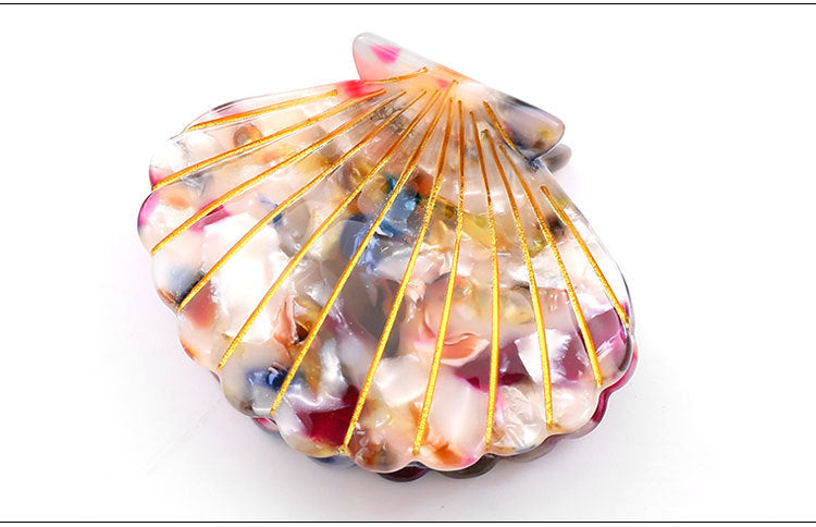 Women's Casual Beach Shell Acetic acid sheets Handmade Hair Claws