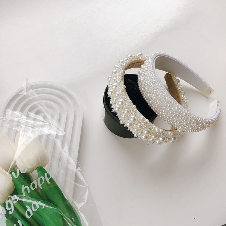 fashion full pearl headband