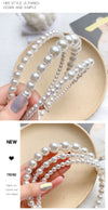 simple pearl hair hoop female wild out headband pressure hair bundle hairpin super fairy headband