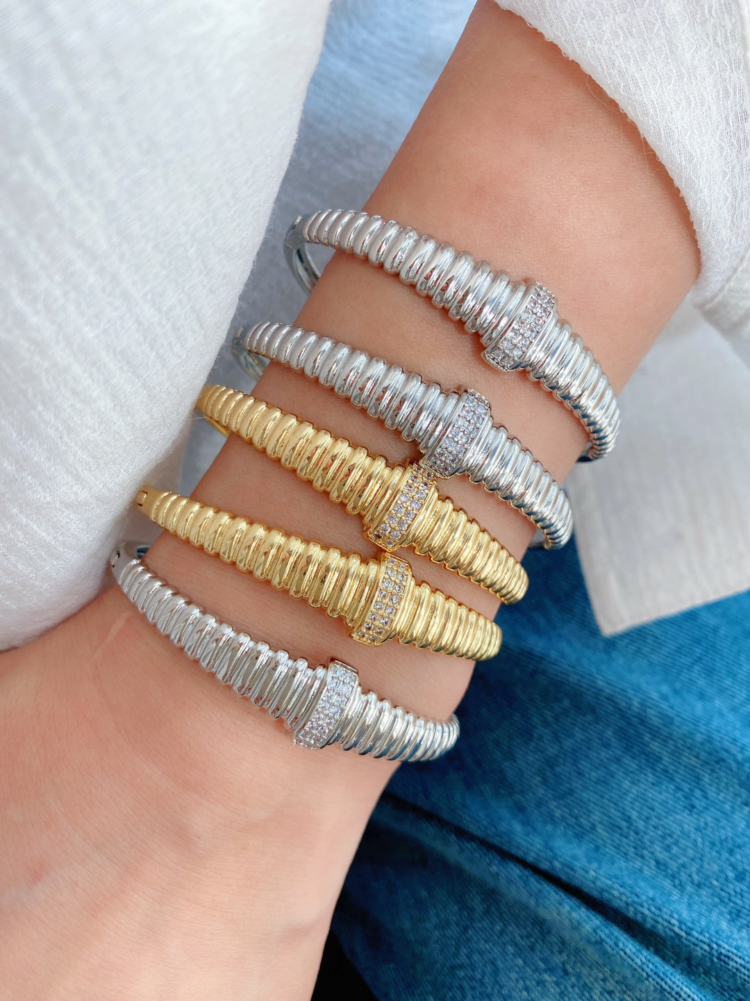 Jewelry Vintage Style Classic Style Geometric Copper Plating Rings Bracelets