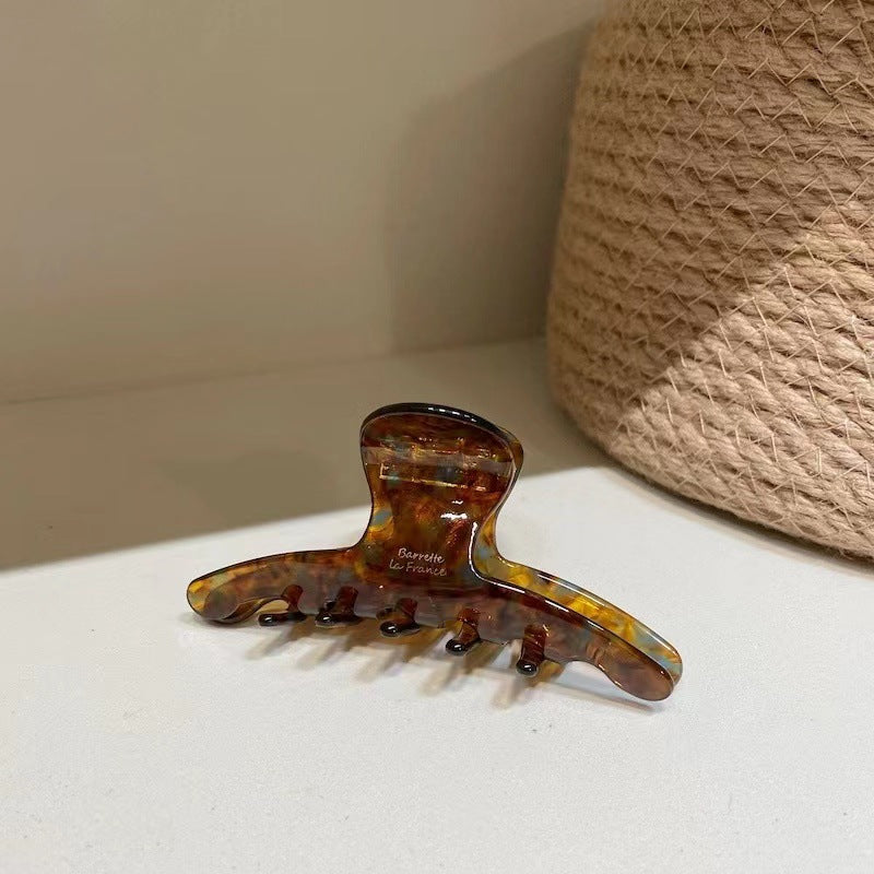 elegant solid color acetic acid sheets hair claws