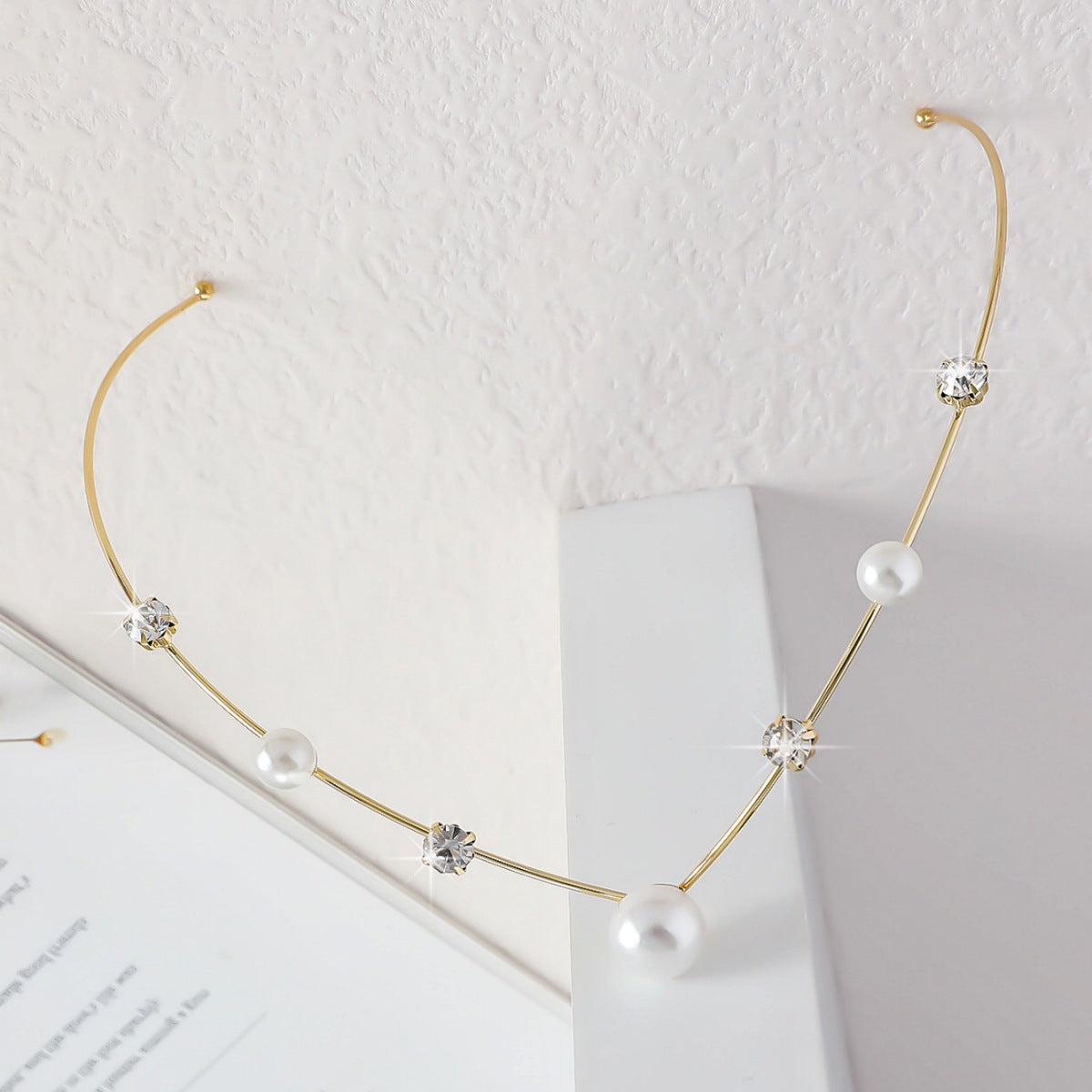 Women's Sweet Simple Style Geometric Leaves Iron Plating Hair Band