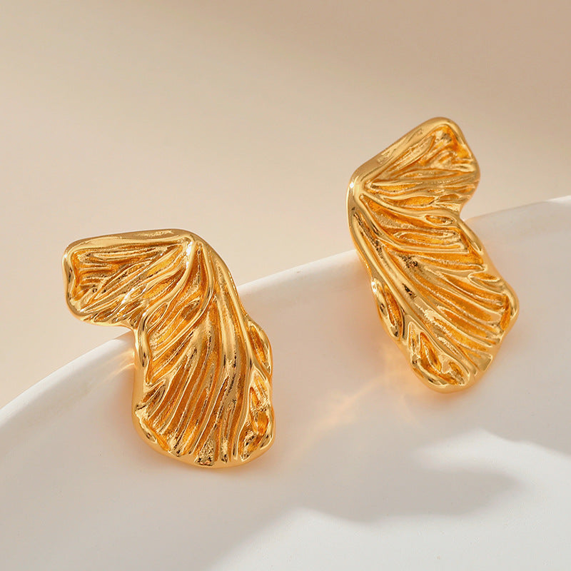 1 Pair Simple Style Classic Style Butterfly Plating Copper Ear Studs