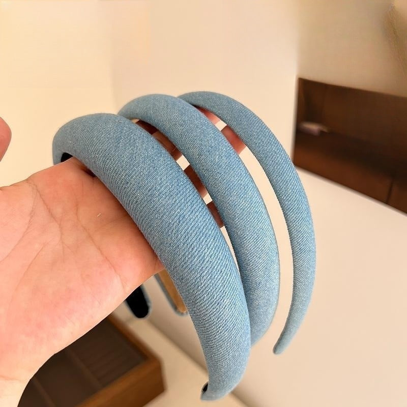 simple style solid color cloth hair band