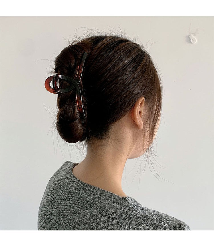 fashion geometric resin stoving varnish hair claws 1 piece