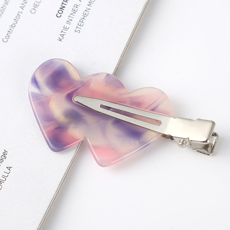 fashion ditsy floral arylic stoving varnish hair clip 1 piece