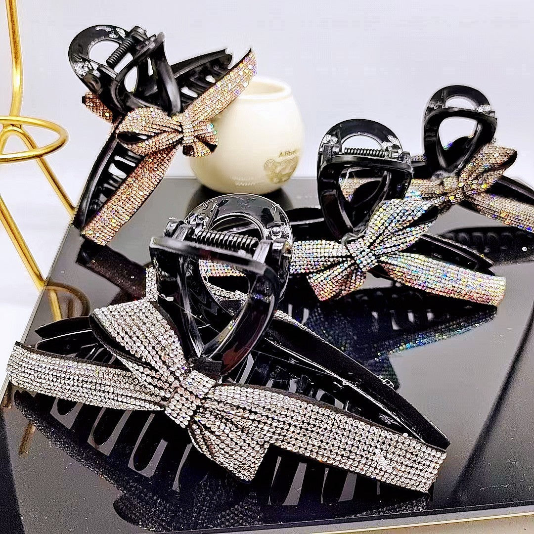 Women's Simple Style Classic Style Color Block Alloy Rhinestone Inlay Rhinestones Hair Claws