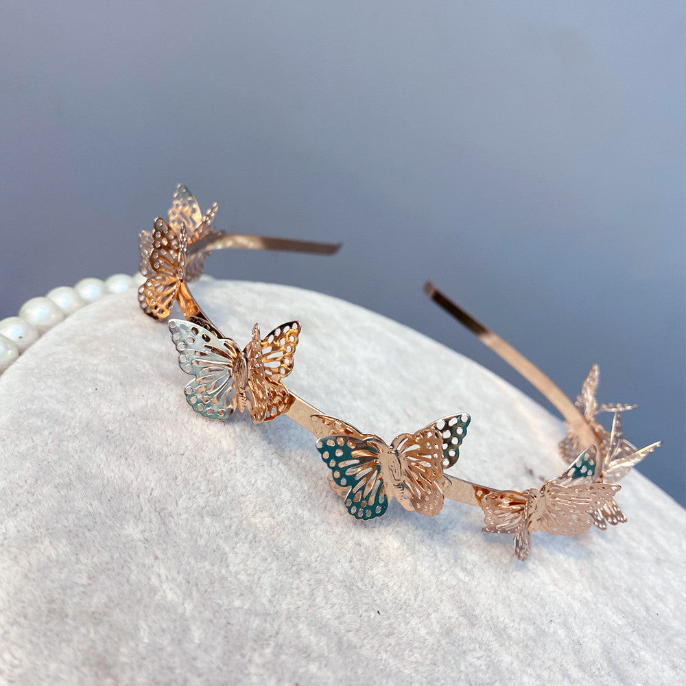 fashion hollow butterfly headband