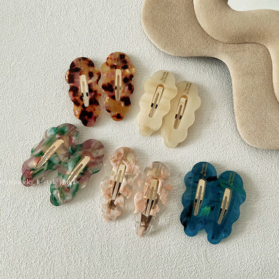 Women's IG Style Fairy Style Geometric Color Block Acetic acid sheets Metal Hair Clip