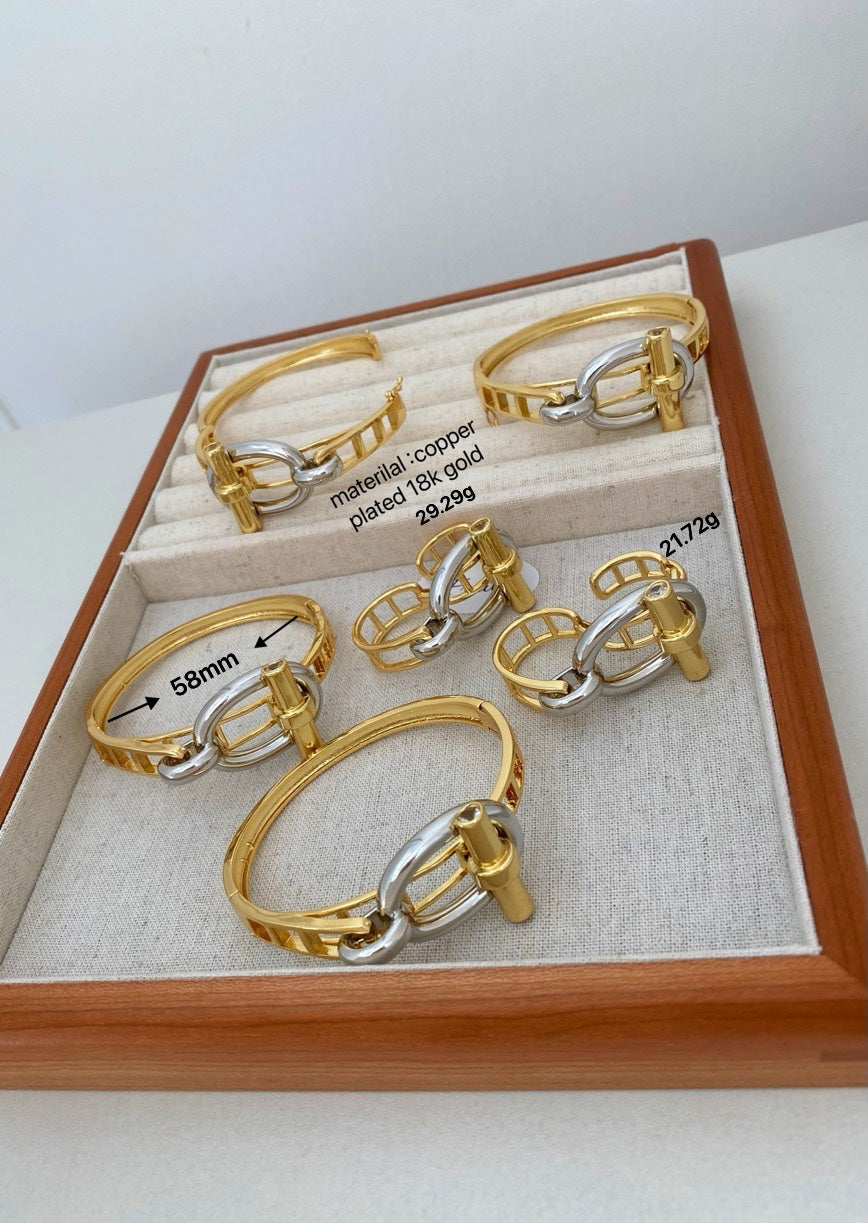 Jewelry Vintage Style Classic Style Geometric Copper Mixed Metal Rings Bracelets