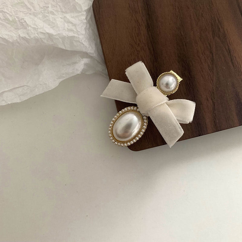 Women's Elegant Classic Style Bow Knot Cloth Hair Clip Hair Tie