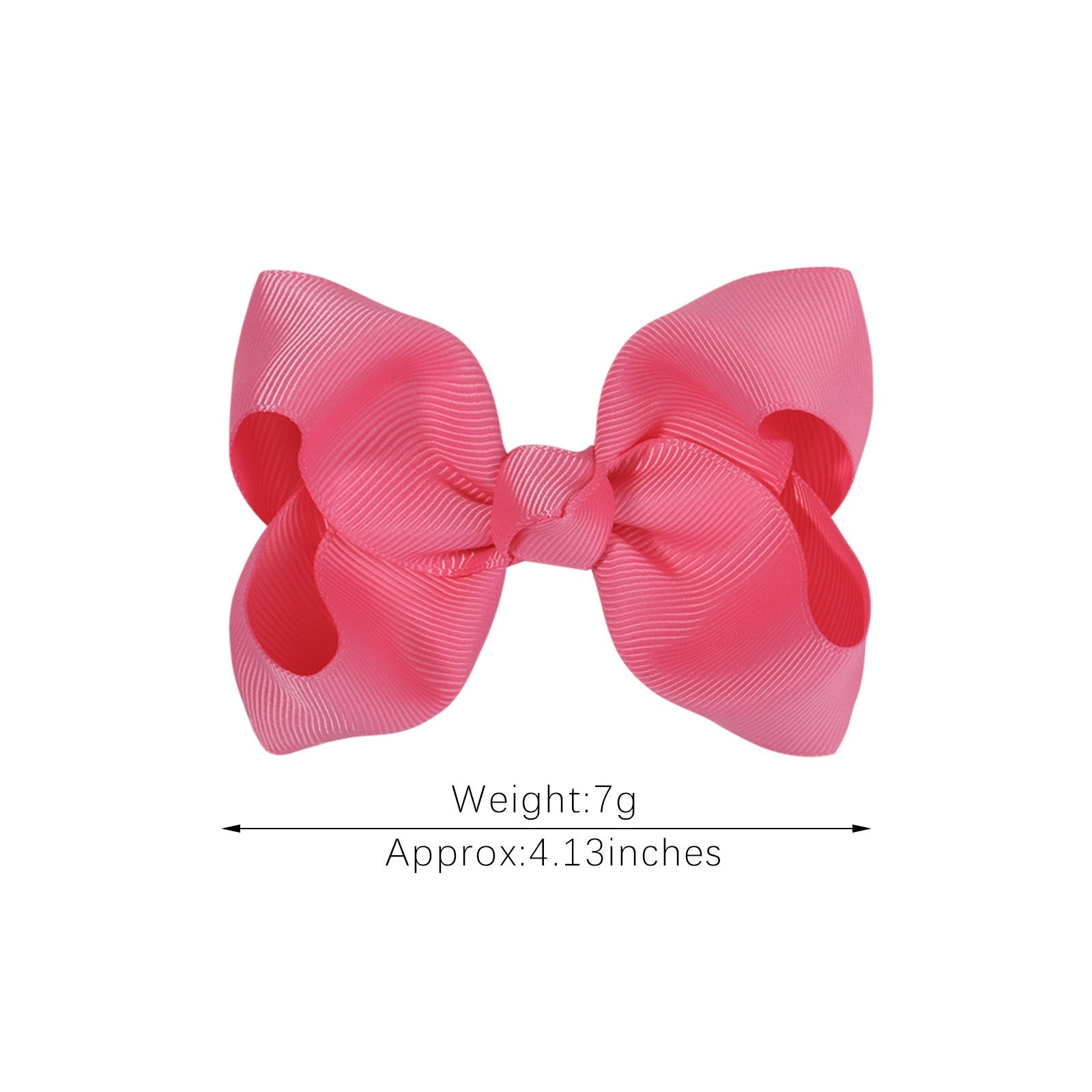 fashion bow knot polyester rib hair clip