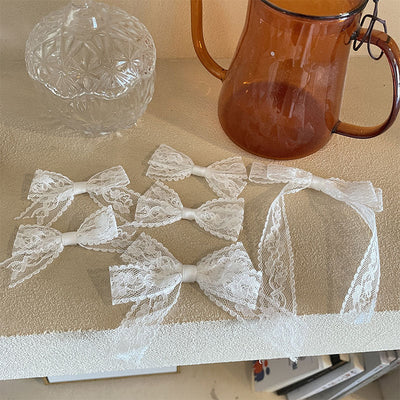 Women's Elegant Simple Style Bow Knot Lace Hair Clip Hair Tie Brooches