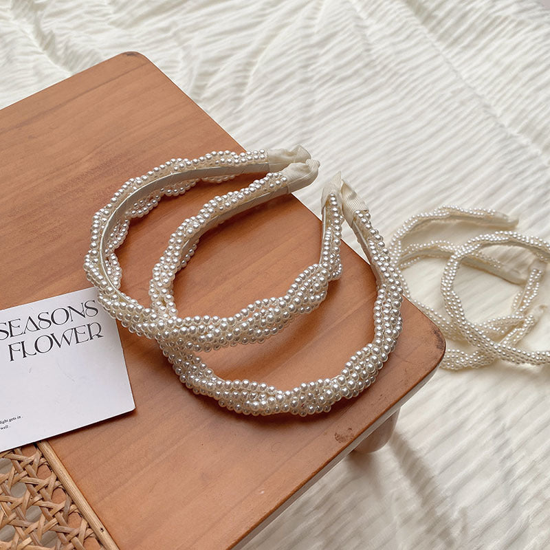 sweet twist imitation pearl hair band