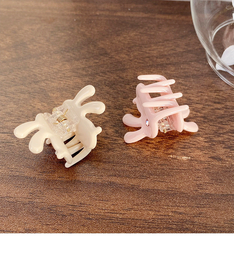 Beautiful Mini Acetate Rabbit Grip Stylish Graceful Simple High Sense All-Matching Elegant Hair Clips Hair Accessories Headwear for Women