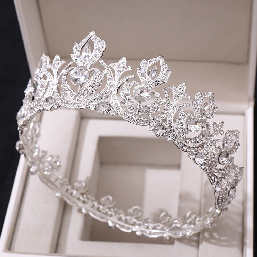 fashion crown alloy inlay rhinestones crown 1 piece
