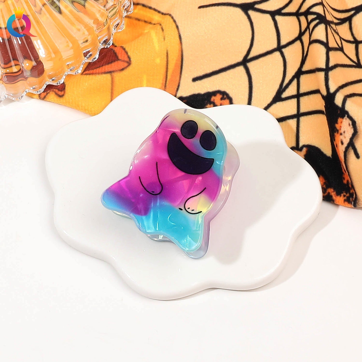 Women's Cute ghost Arylic Hair Claws