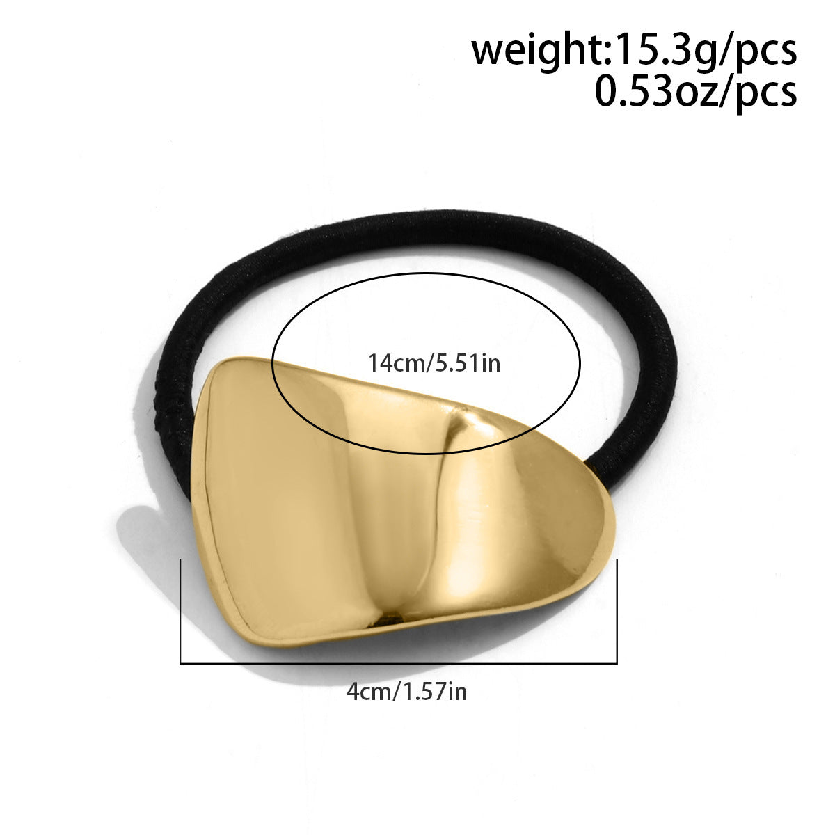 Women's Simple Style Solid Color Alloy Plating Hair Tie