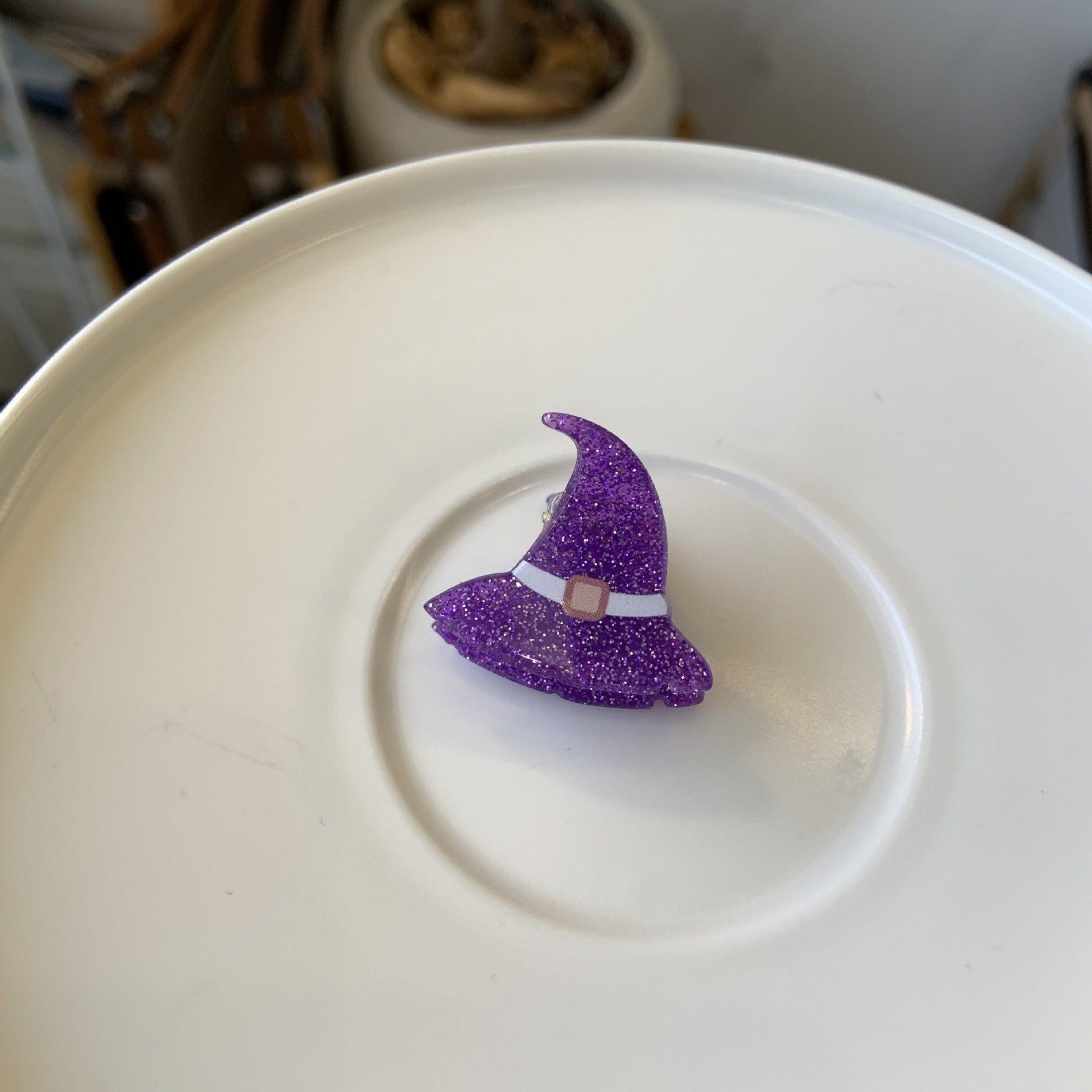 Halloween Cute Funny Women's Spider Web Bat Ghost Acetic acid sheets Hair Claws