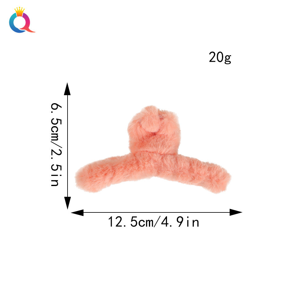 japanese style solid color plastic handmade hair claws 1 piece