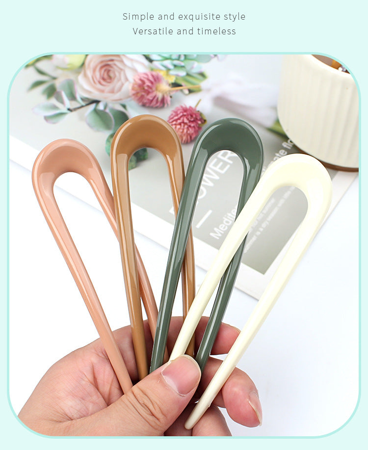 retro u shape pc hair clip 1 piece