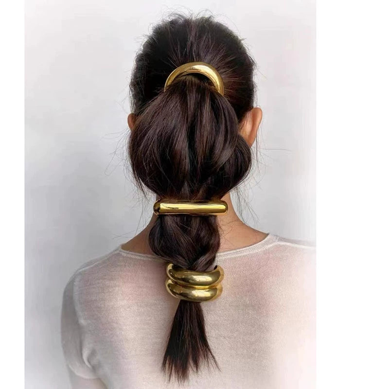 Women's Simple Style Classic Style Color Block Alloy Plating Hair Clip Hair Tie
