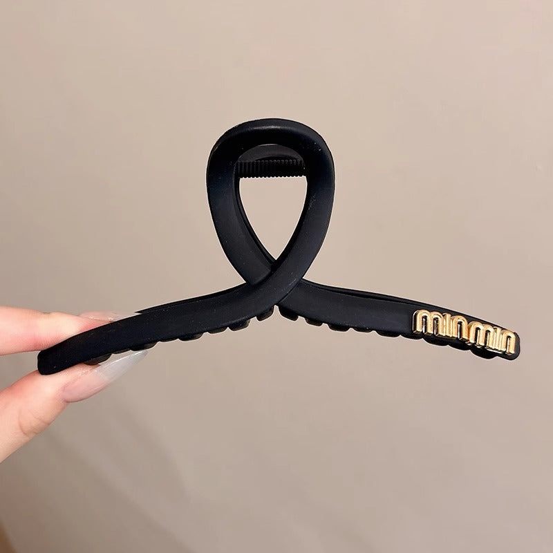 Cute love grab clip girl 2025 new popular high-end disc hair shark clip hairpin hair card headdress