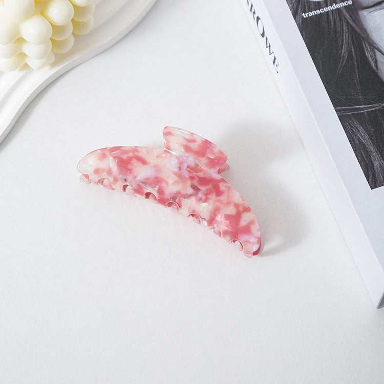 Urrykid Korean Style New Retro Pattern Acetate Grip Back Head Updo Large Size Shark Clip Grip