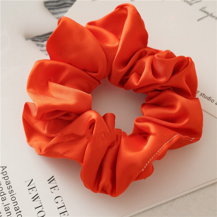 sweet solid color cloth handmade hair tie