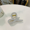 Women's Simple Style Bow Knot Plastic Resin Polishing Hair Claws