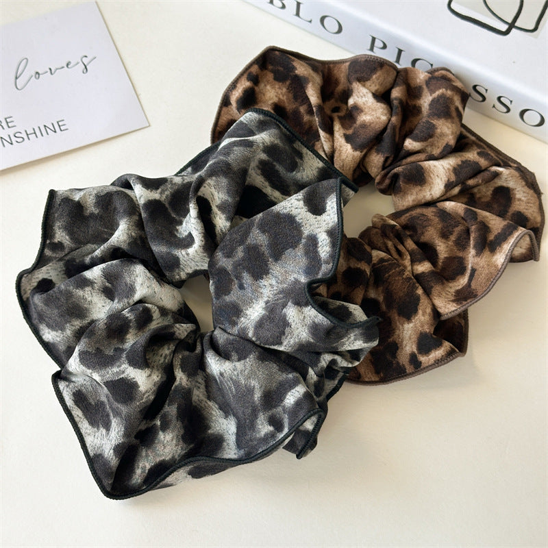 Women's Retro Leopard Cloth Hair Tie