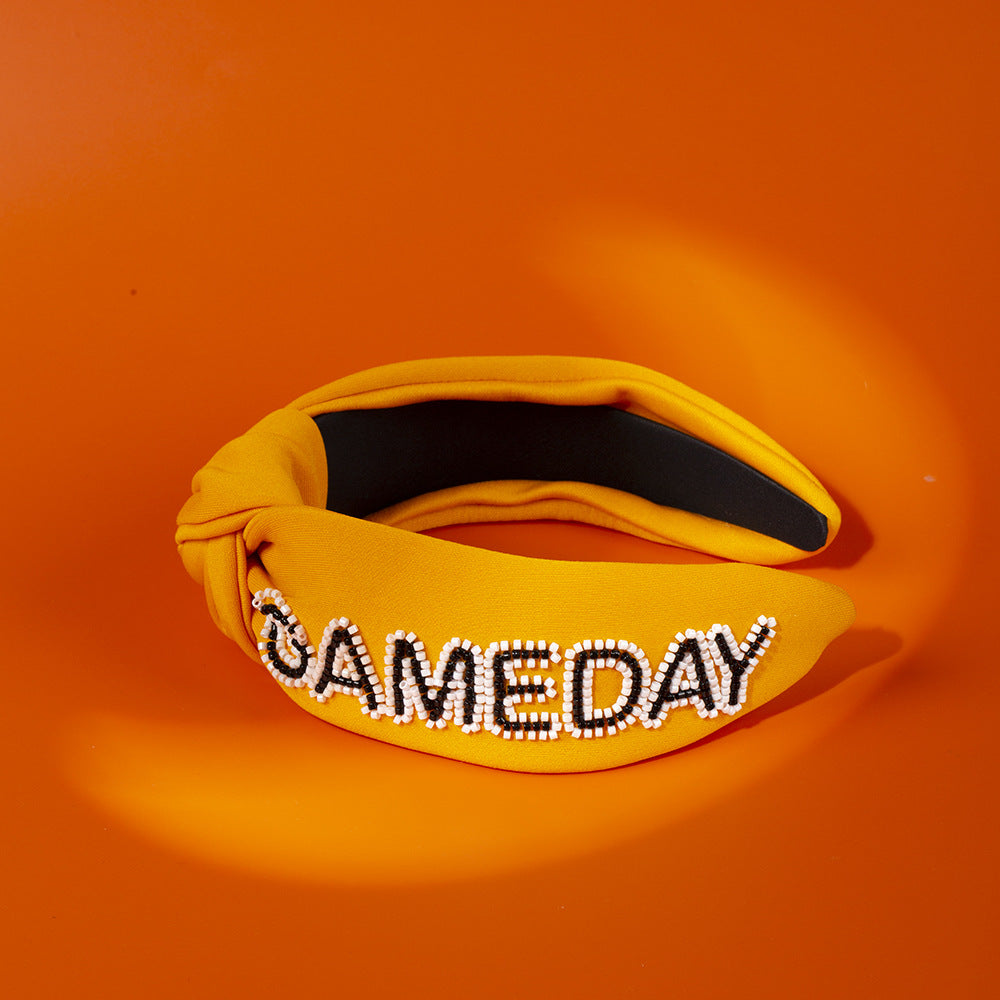 Women's Hip-Hop Retro Funny Letter Cloth Hair Band