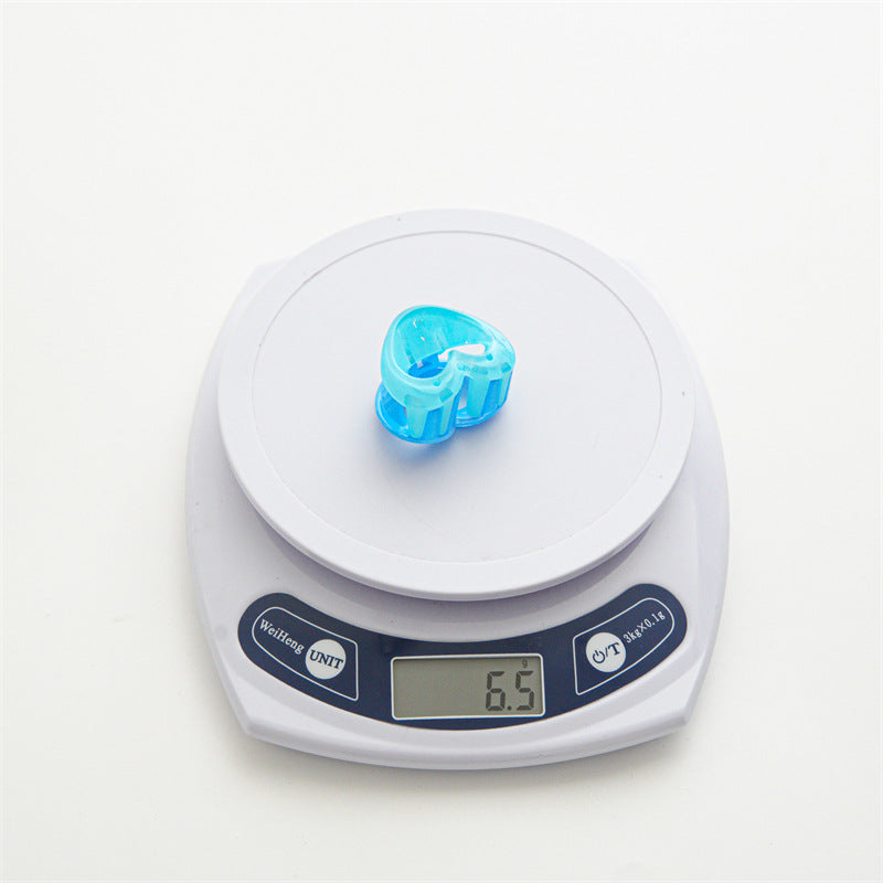 sweet heart shape plastic resin hollow out hair claws