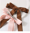 Guanyang  New Arrival 2.5cm Polyester Cotton Double Bow Barrettes Duckbill Clip Sweet Hair Pin Bar Shaped Hair Clip
