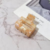 fashion geometric acetic acid sheets stoving varnish hair claws 1 piece