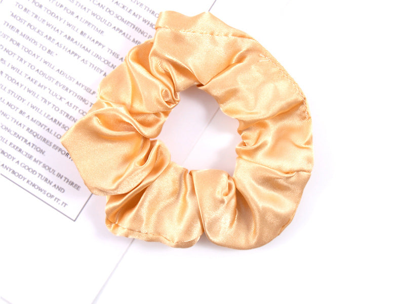 simple style solid color cloth hair tie