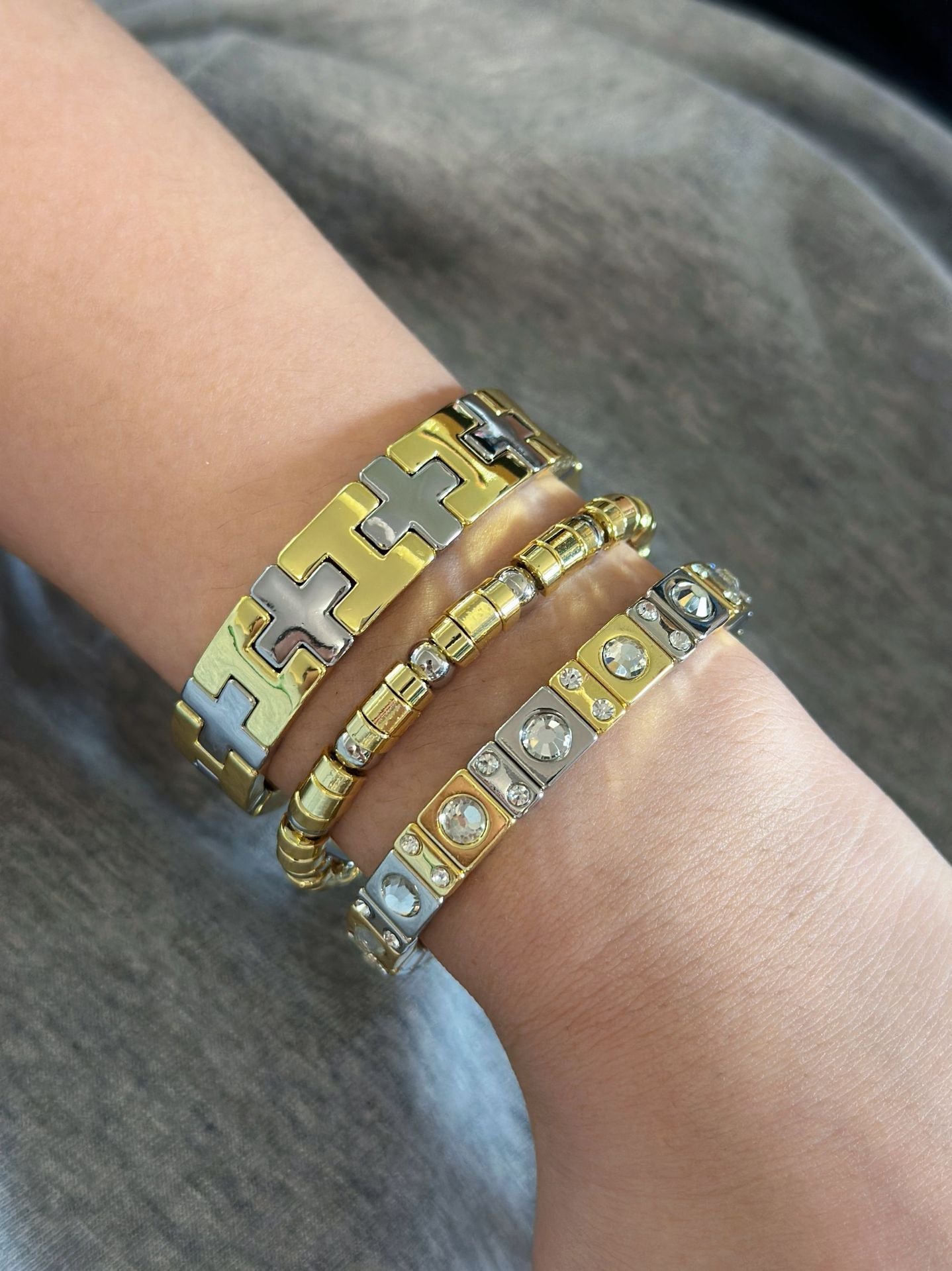 Copper Plating Geometric Bracelets