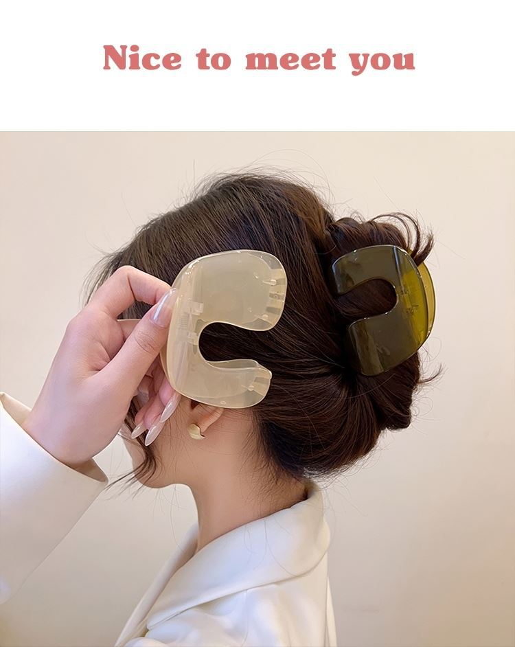 women's ig style geometric plastic stoving varnish hair claws