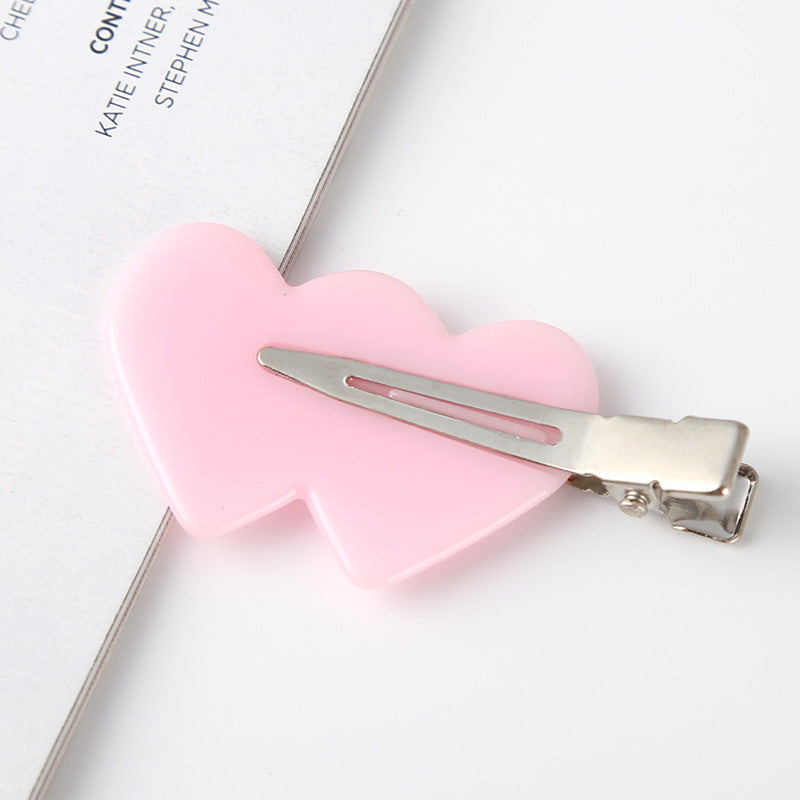 fashion ditsy floral arylic stoving varnish hair clip 1 piece