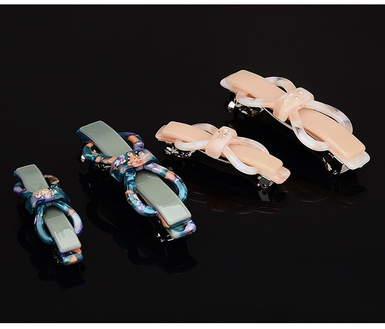 Women's Simple Style Bow Knot Acetic acid sheets Hair Clip