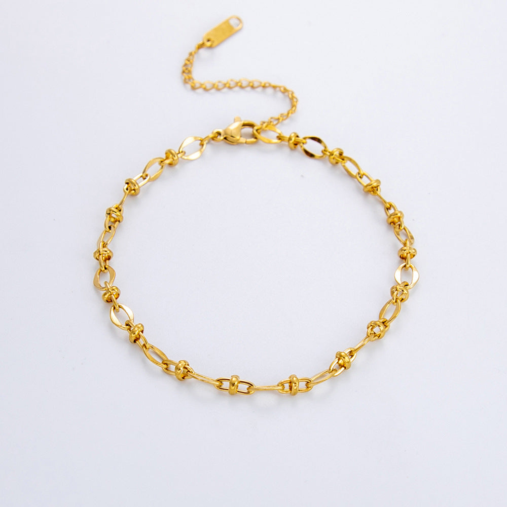 Casual Simple Style Solid Color 304 Stainless Steel Bracelets In Bulk