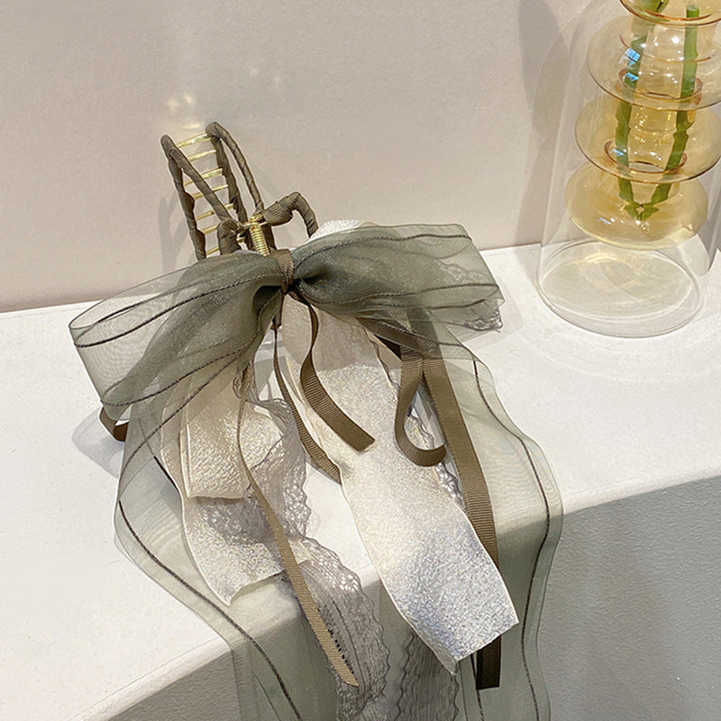 Women's Vintage Style Bow Knot Cloth Hair Claws