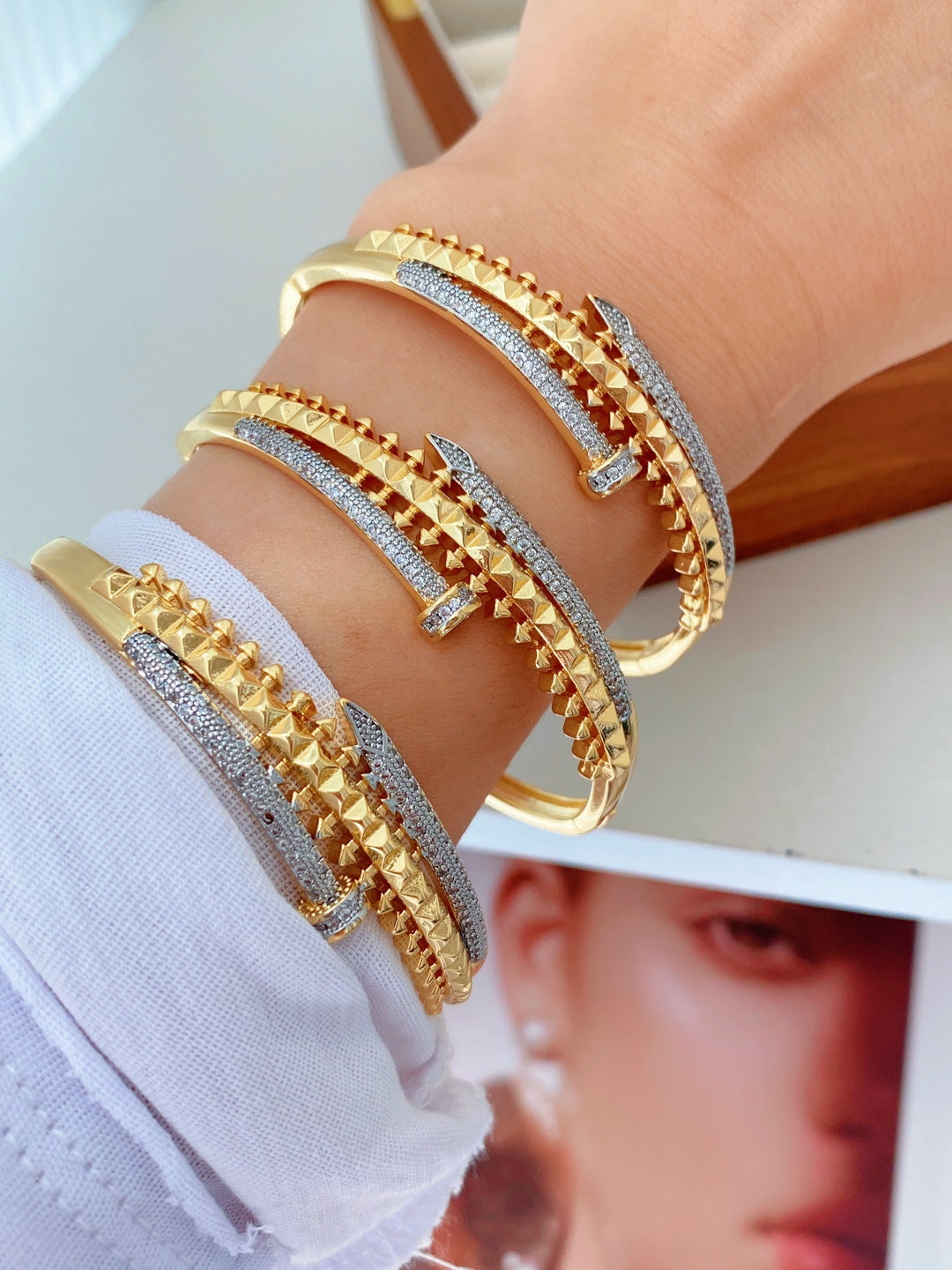 Jewelry Vintage Style Classic Style Nail Copper Mixed Metal Rings Bracelets