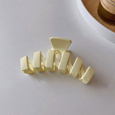 simple style waves solid color arylic hair clip