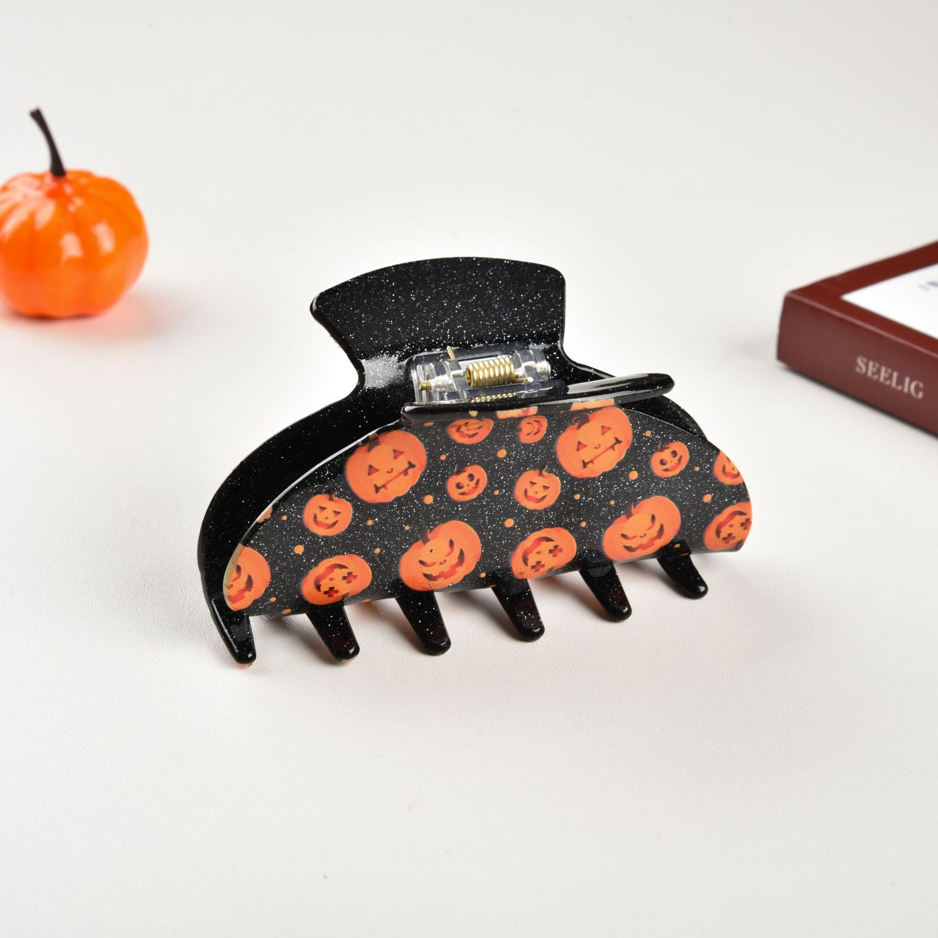 lady pumpkin spider ghost arylic hair claws